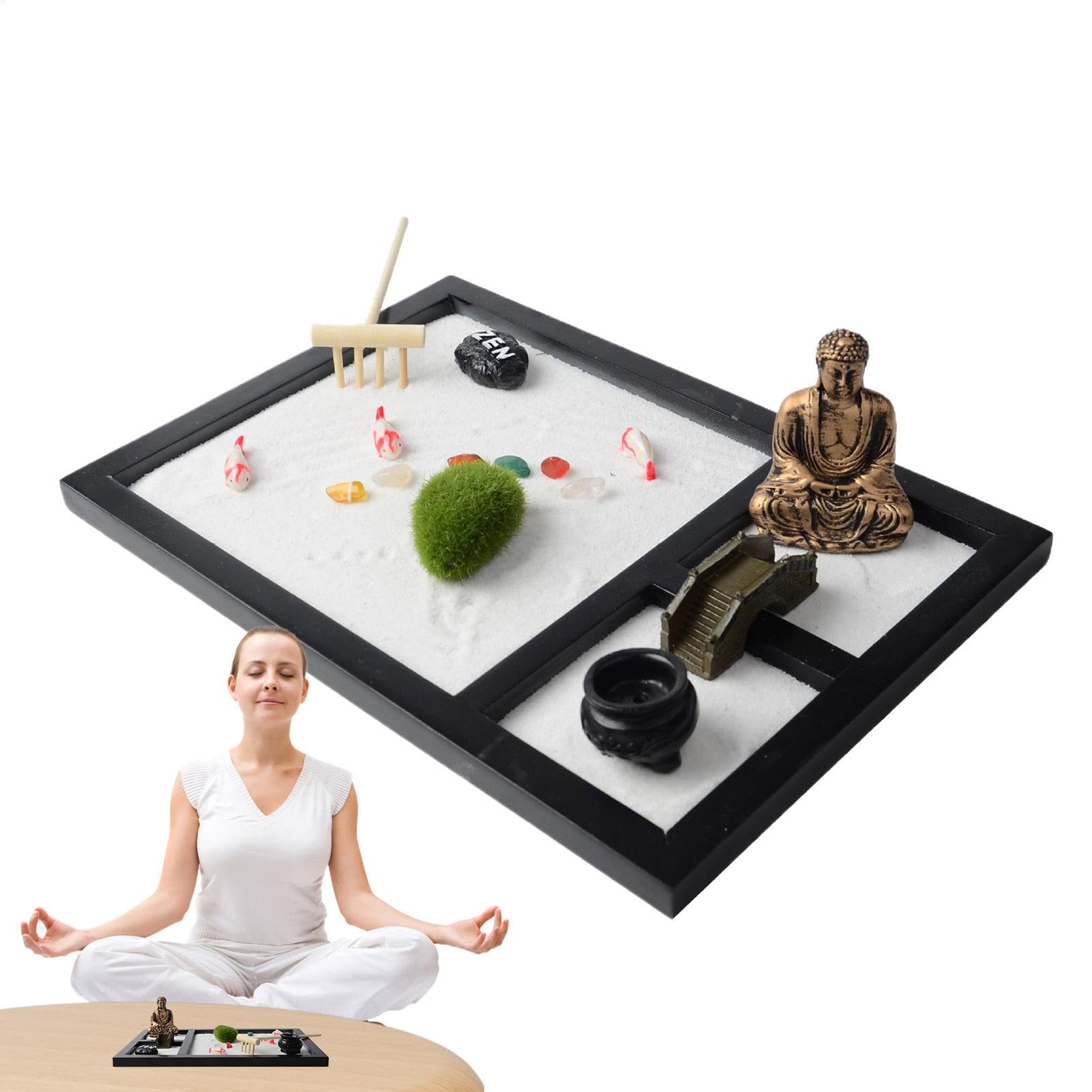 Amazon.co.jp: Kezvmhy 箱庭卓上装飾、ミニチュア箱庭 - テーブル禅